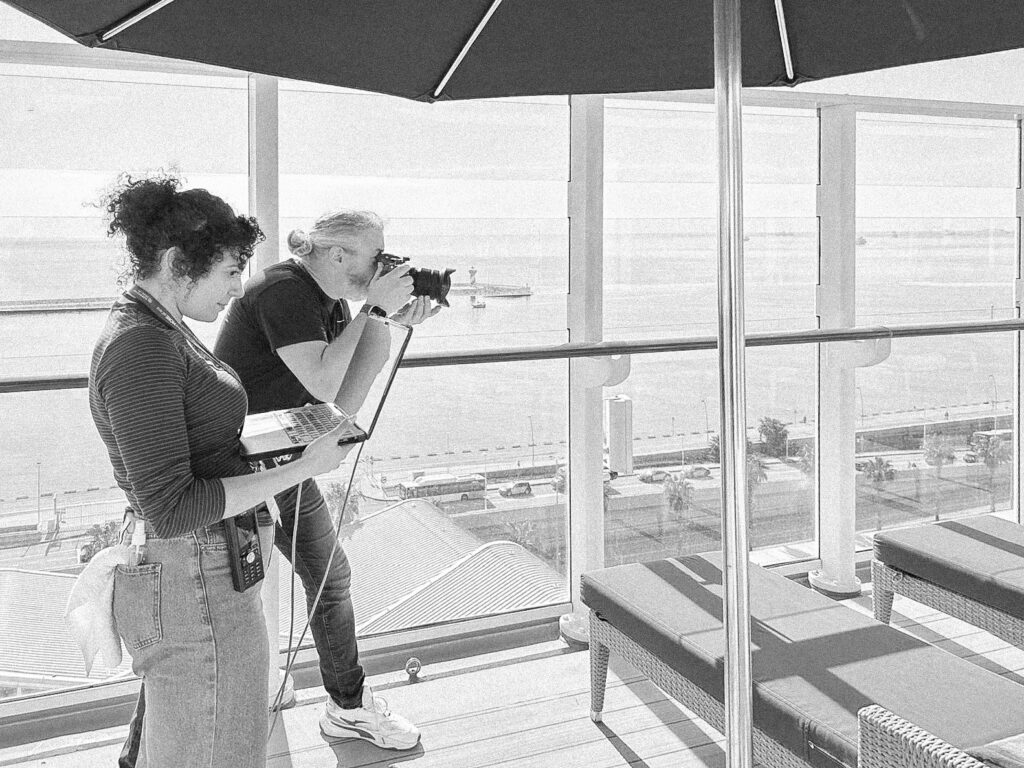 architectural photo shoot at Norwegian Breakaway